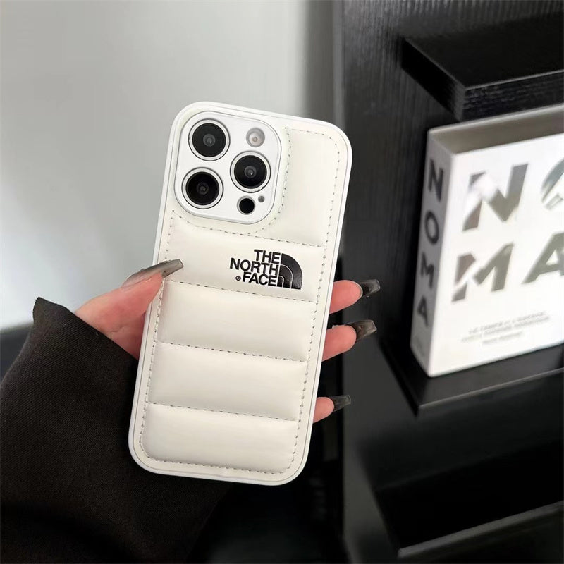 Luxury Fashion Leather The North Face Phone Case For iPhone