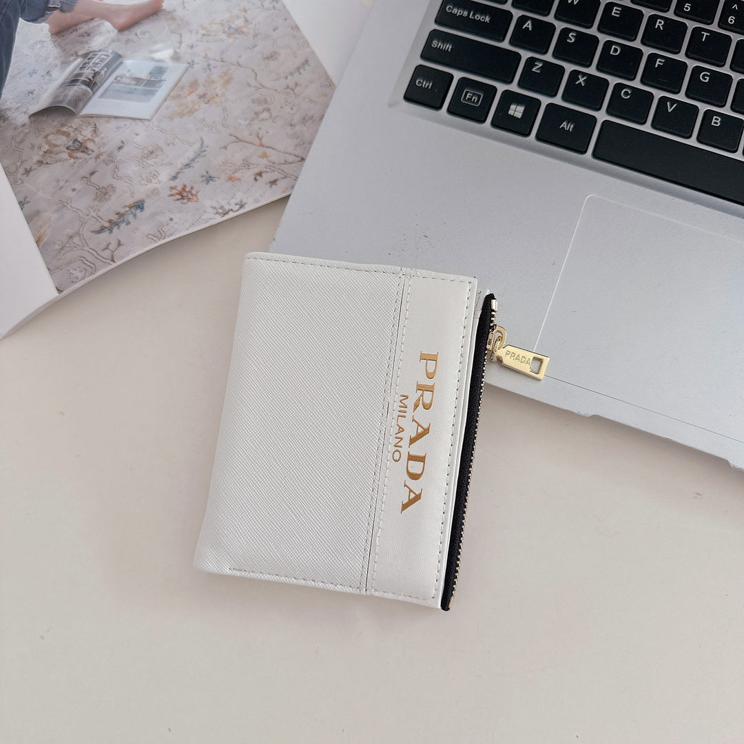Chic Luxury Zipper ID Card Holder Wallet