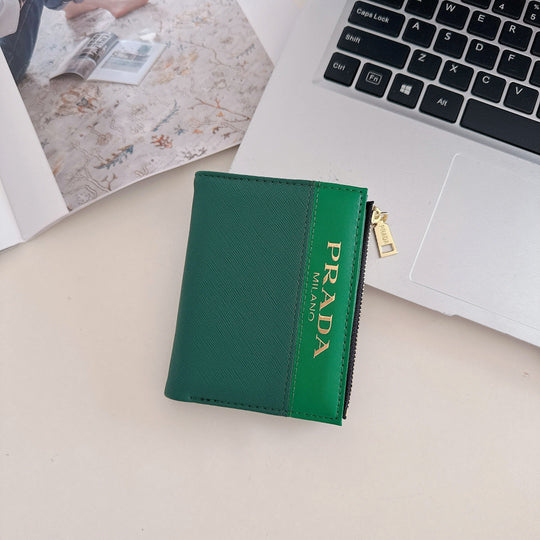 Chic Luxury Zipper ID Card Holder Wallet