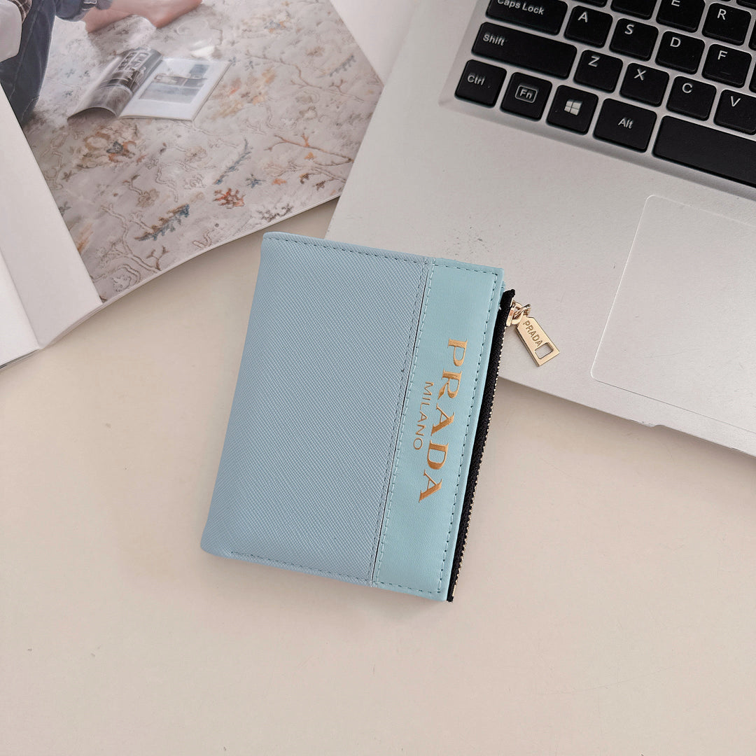 Chic Luxury Zipper ID Card Holder Wallet
