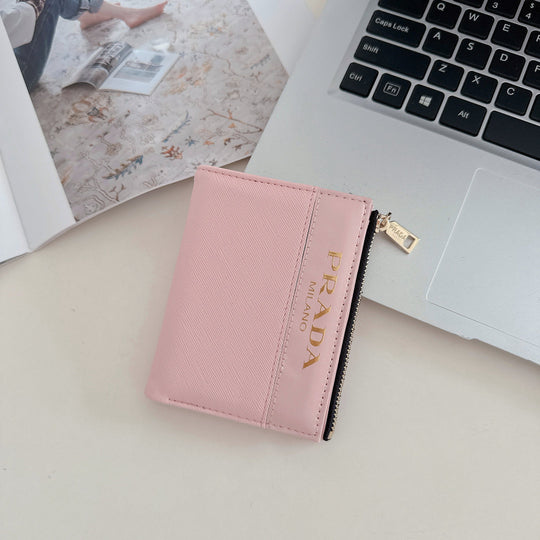 Chic Luxury Zipper ID Card Holder Wallet
