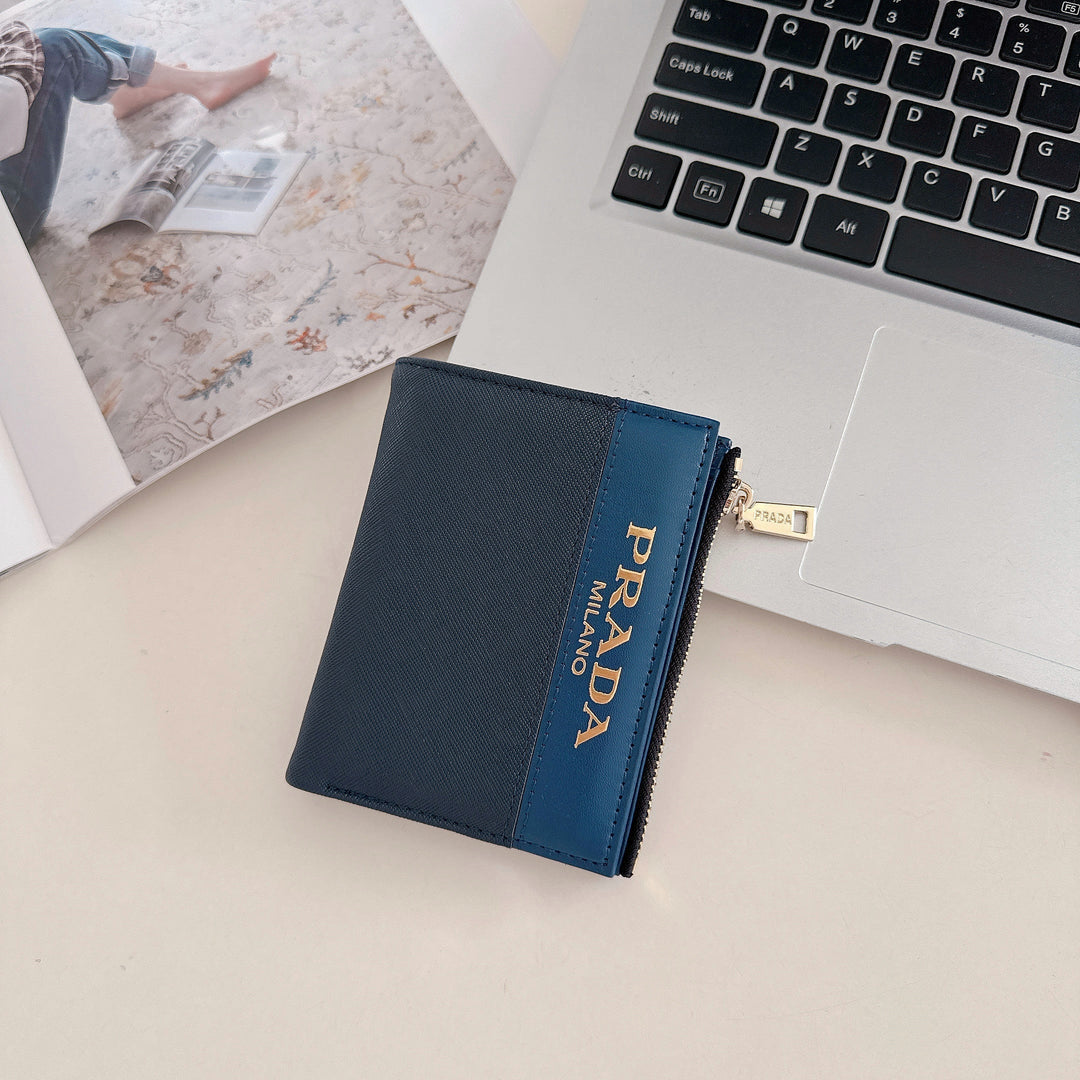 Chic Luxury Zipper ID Card Holder Wallet