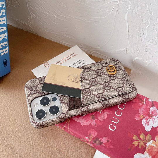 Luxury CARD BAG CLASSIC IPHONE CASE