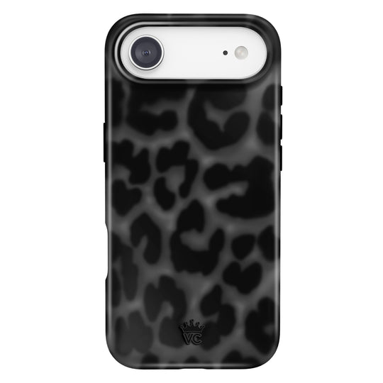 It Girl Black Leopard iPhone Case – Aesthetic Shockproof Phone Cover
