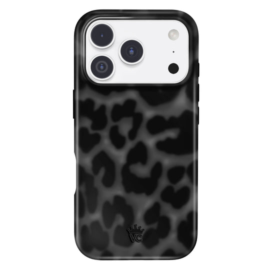 It Girl Black Leopard iPhone Case – Aesthetic Shockproof Phone Cover