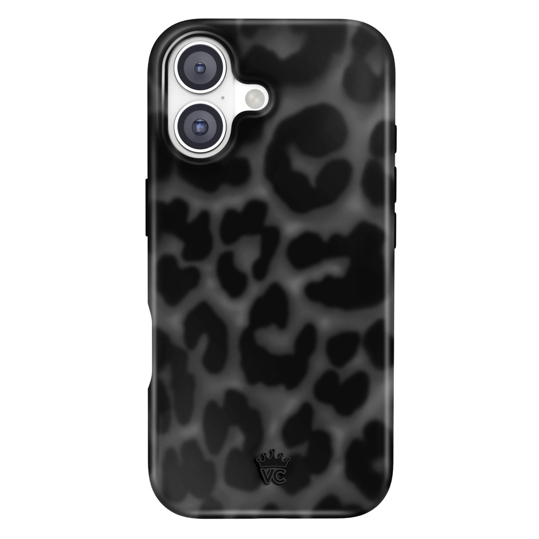 It Girl Black Leopard iPhone Case – Aesthetic Shockproof Phone Cover