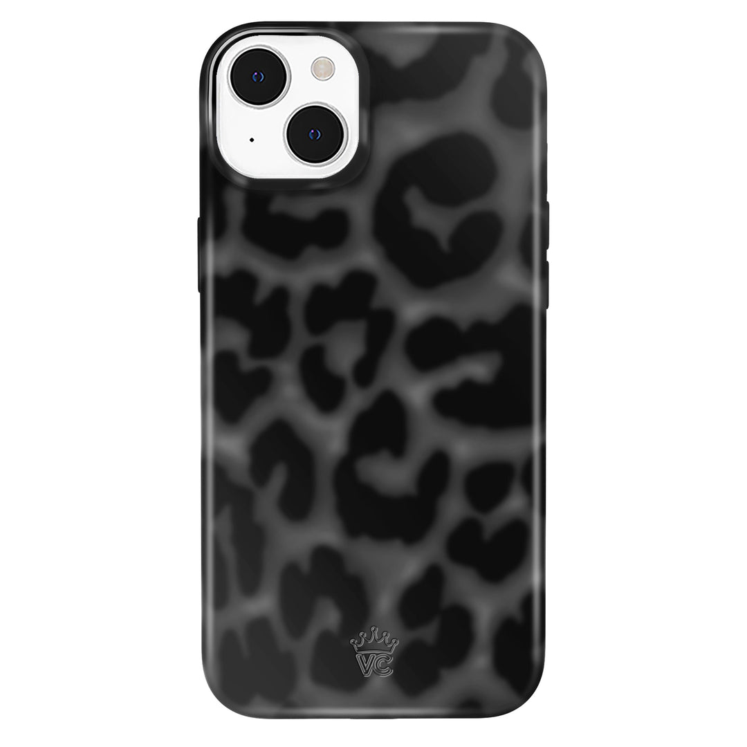 It Girl Black Leopard iPhone Case – Aesthetic Shockproof Phone Cover