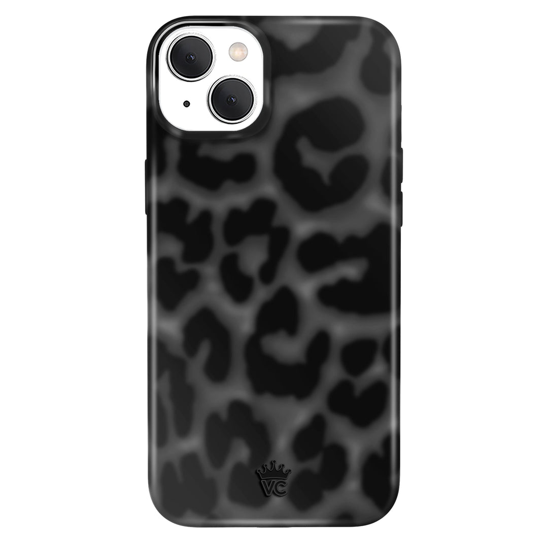 It Girl Black Leopard iPhone Case – Aesthetic Shockproof Phone Cover