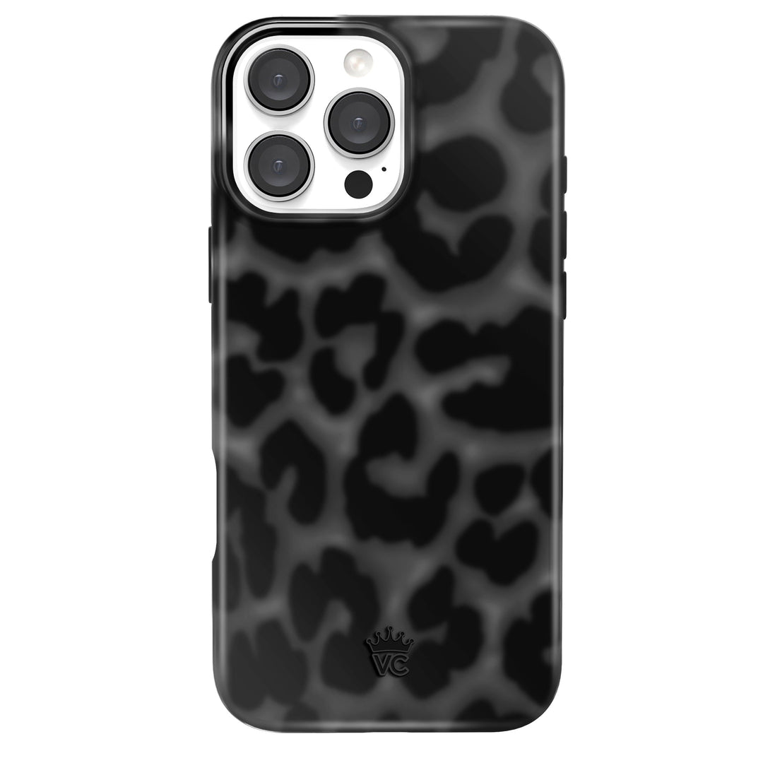 It Girl Black Leopard iPhone Case – Aesthetic Shockproof Phone Cover