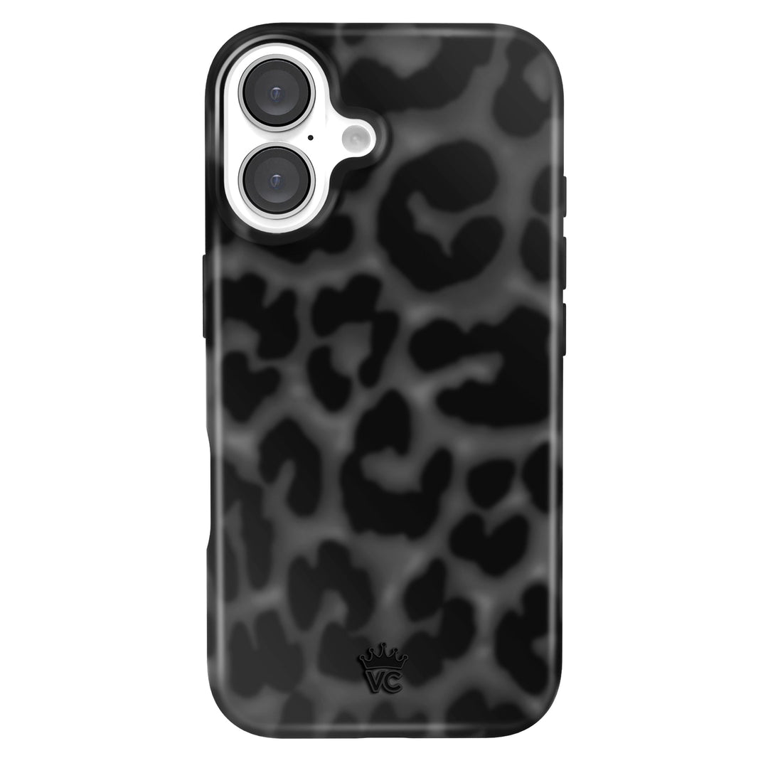 It Girl Black Leopard iPhone Case – Aesthetic Shockproof Phone Cover