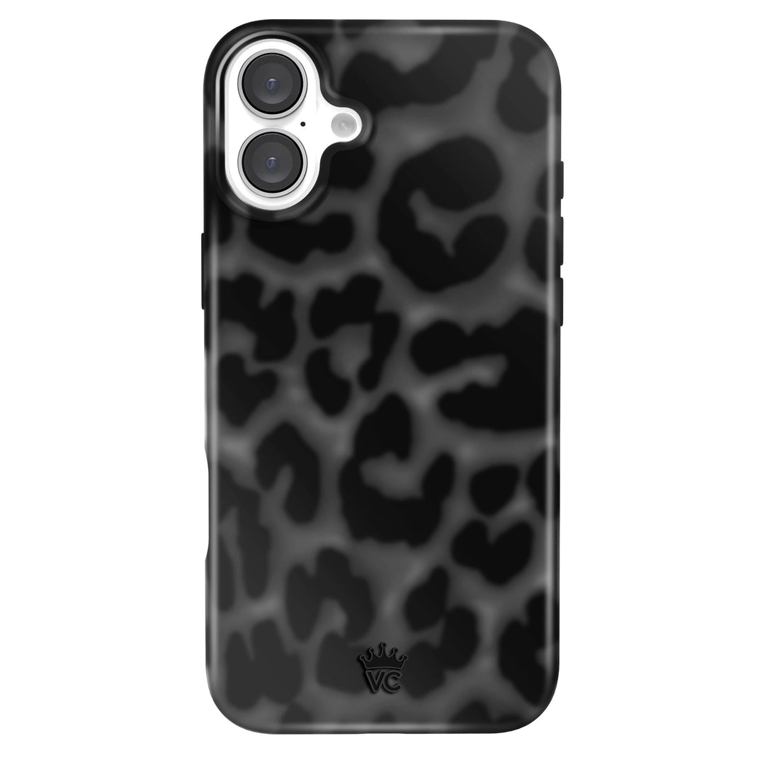 It Girl Black Leopard iPhone Case – Aesthetic Shockproof Phone Cover