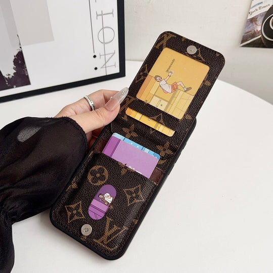 Lux Card Holder iPhone Case – Timeless Luxury Design for iPhone 17 Pro / 16 / 15 / 14