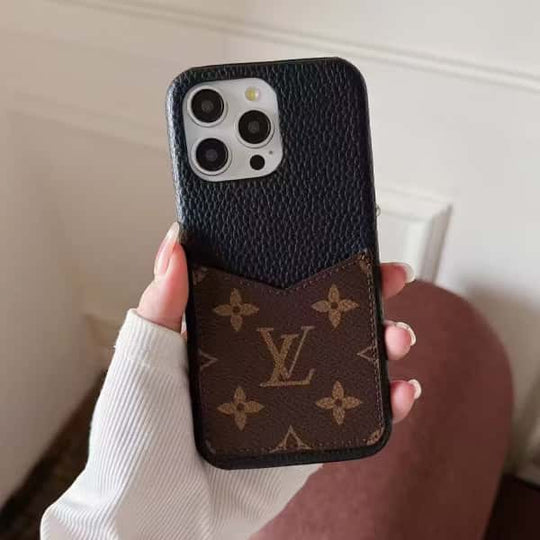 Luxury Card Slot iPhone Case – Designer Crossbody Cover for iPhone 17 Pro Max / 16 / 15 / 14