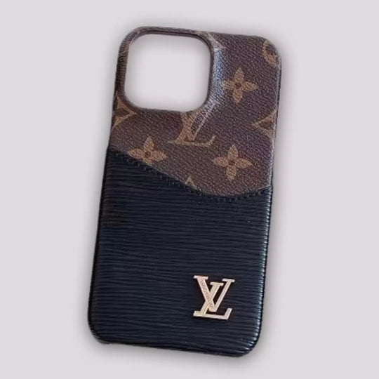 Luxury Card Holder iPhone Case – Designer Crossbody Cover for iPhone 17 Pro Max / 16 / 15 / 14 / 13