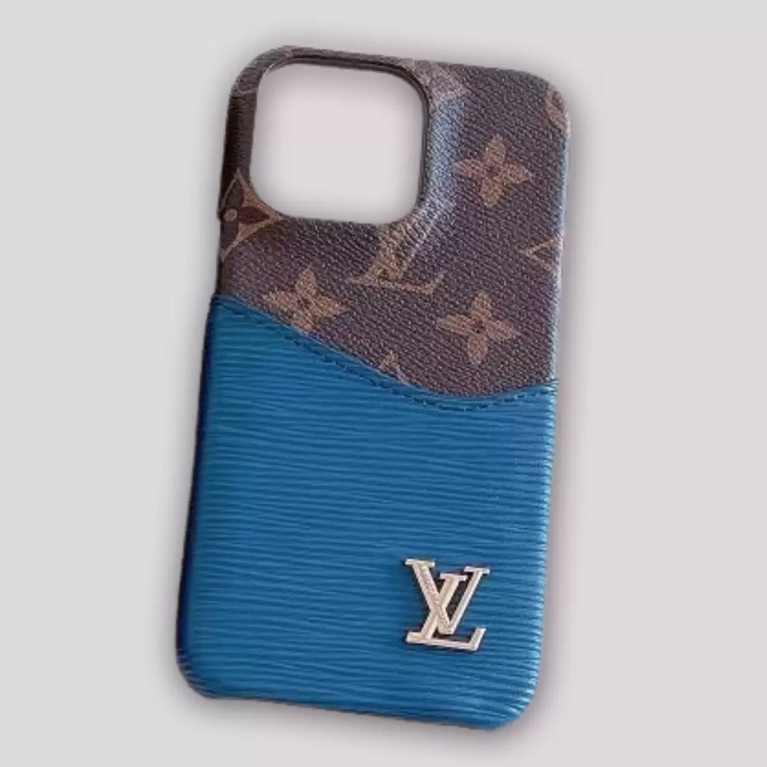 Luxury Card Holder iPhone Case – Designer Crossbody Cover for iPhone 17 Pro Max / 16 / 15 / 14 / 13