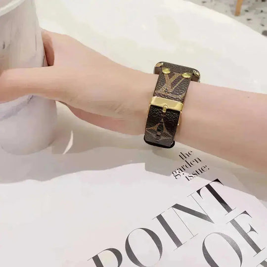 Apple Watch Band Monogram with Gold