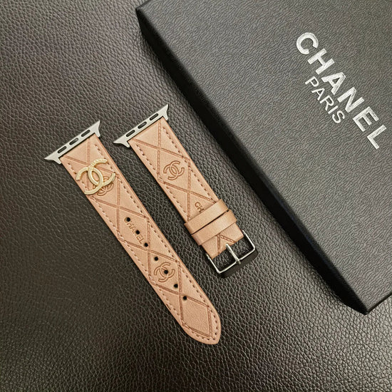 Luxury Gold Monogram 3D Embossed Apple Watch Strap