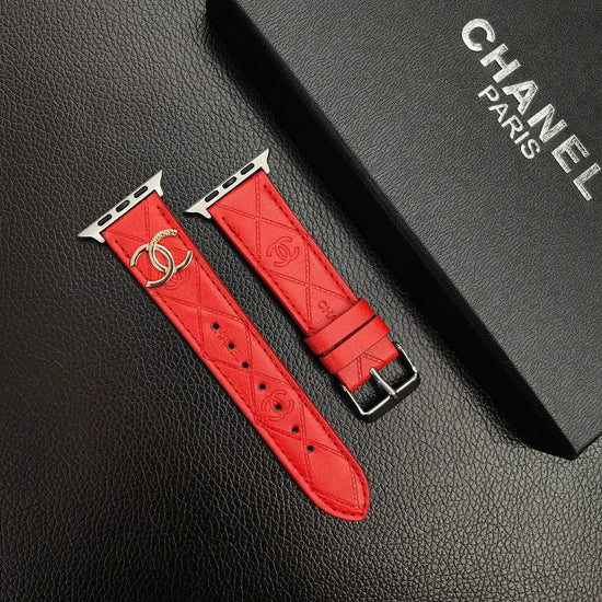 Luxury Gold Monogram 3D Embossed Apple Watch Strap