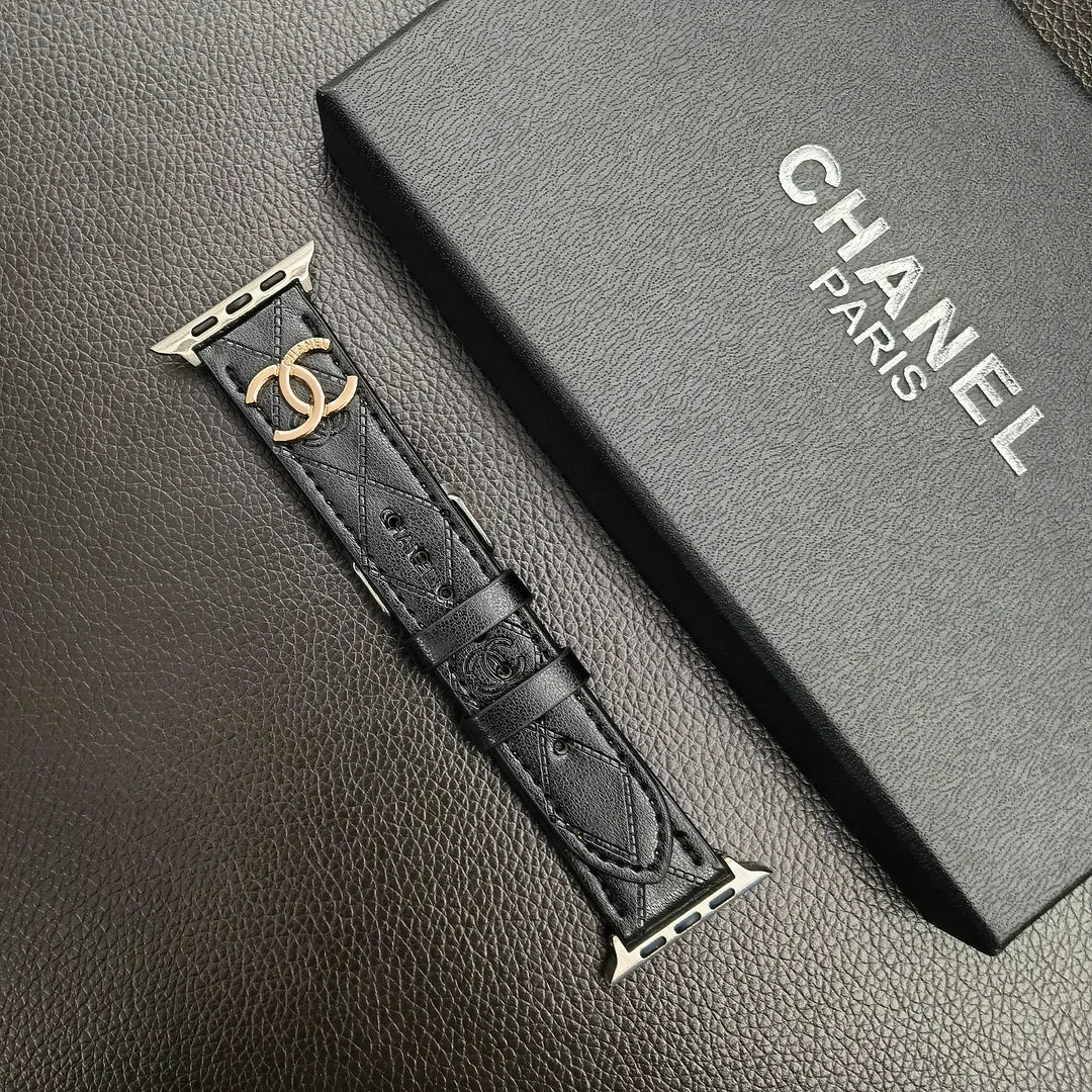 Luxury Gold Monogram 3D Embossed Apple Watch Strap