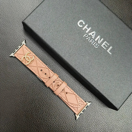 Luxury Gold Monogram 3D Embossed Apple Watch Strap