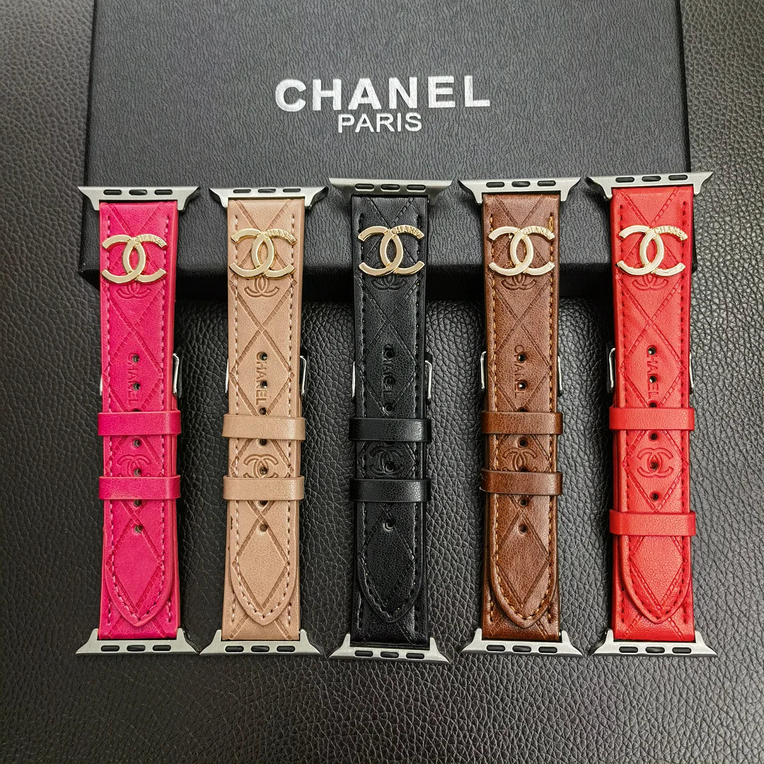Luxury Gold Monogram 3D Embossed Apple Watch Strap