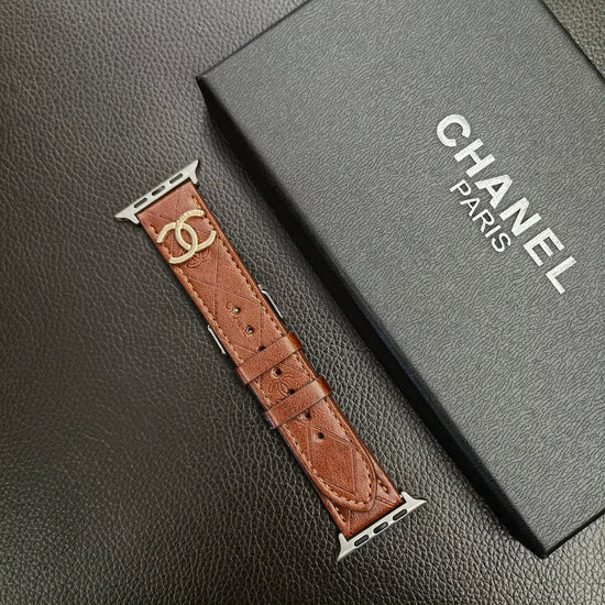 Luxury Gold Monogram 3D Embossed Apple Watch Strap