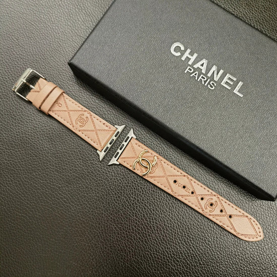 Luxury Gold Monogram 3D Embossed Apple Watch Strap