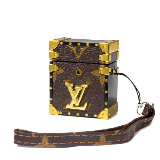 Luxury Inspired Trunk AirPods Case With Strap