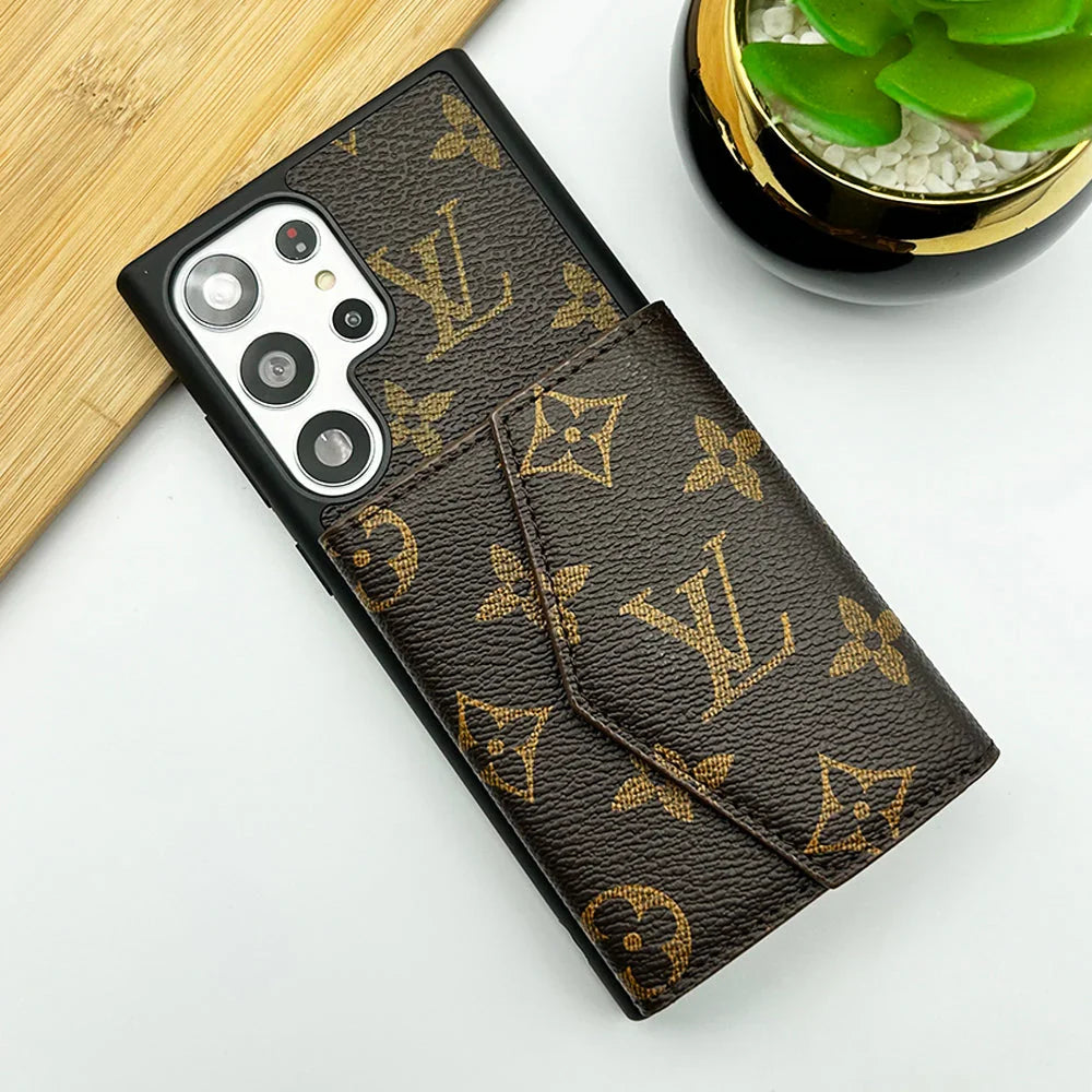 Luxury Wallet Card Holder Case For Samsung Galaxy Case
