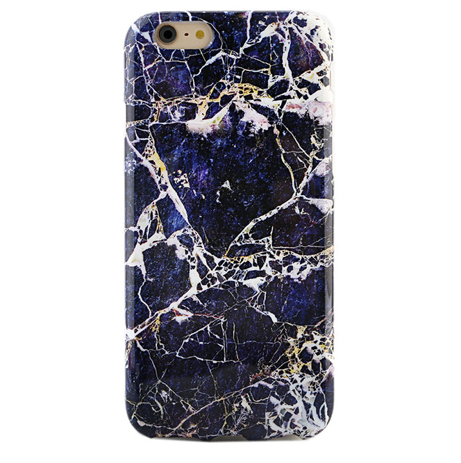 Midnight Gold Marble iPhone Case – Aesthetic Shockproof Phone Cover