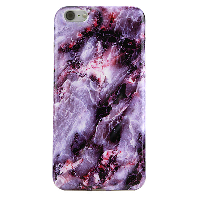 Purple Stone Marble iPhone Case – Luxury Aesthetic Phone Cover