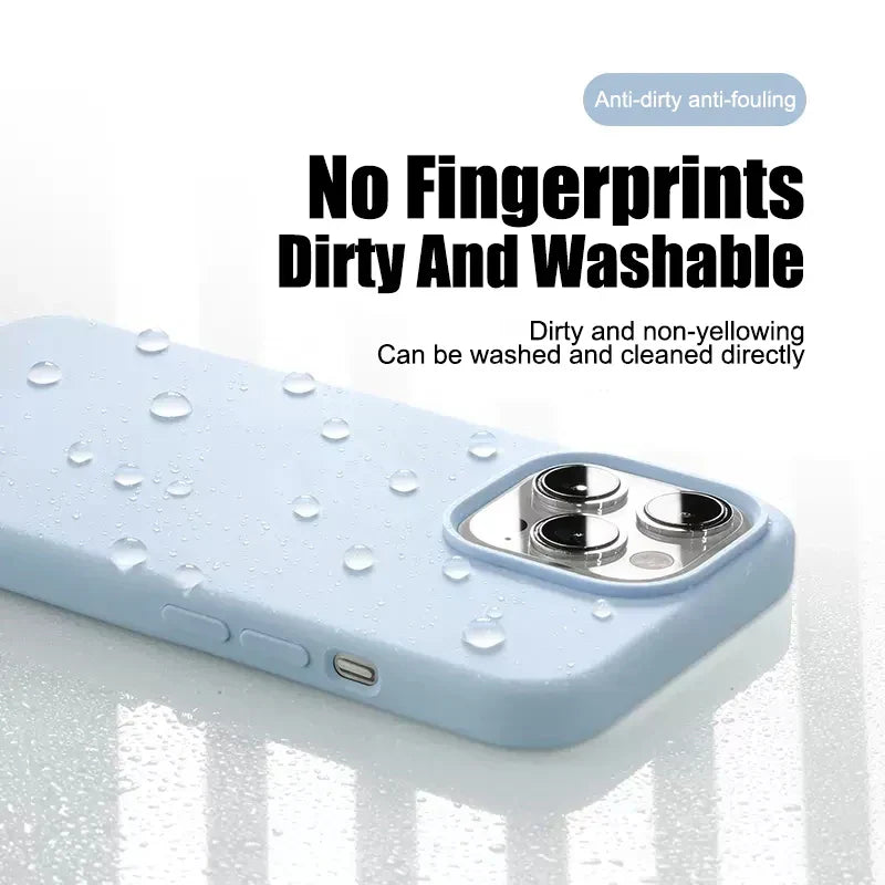 Shop Shockproof Matte Phone Case for iPhone 11–17 Pro Max & Plus – Anti-Fingerprint TPU Cover