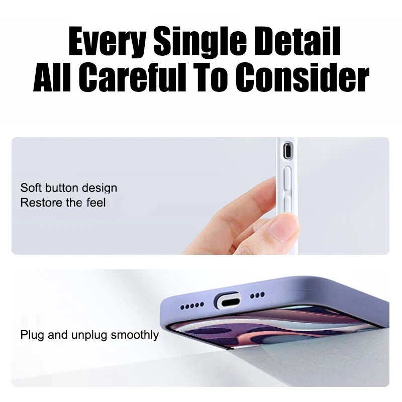 Shop Shockproof Matte Phone Case for iPhone 11–17 Pro Max & Plus – Anti-Fingerprint TPU Cover