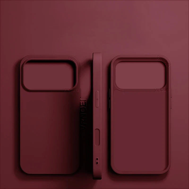 Shop Shockproof Matte Phone Case for iPhone 11–17 Pro Max & Plus – Anti-Fingerprint TPU Cover
