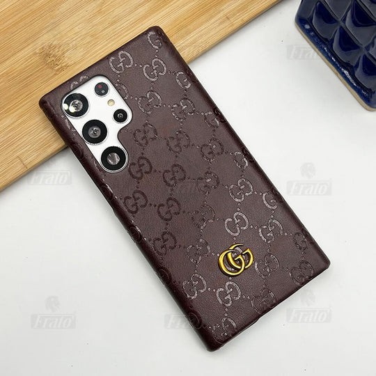 Luxury Fashion Brand Leather Case For Samsung Galaxy