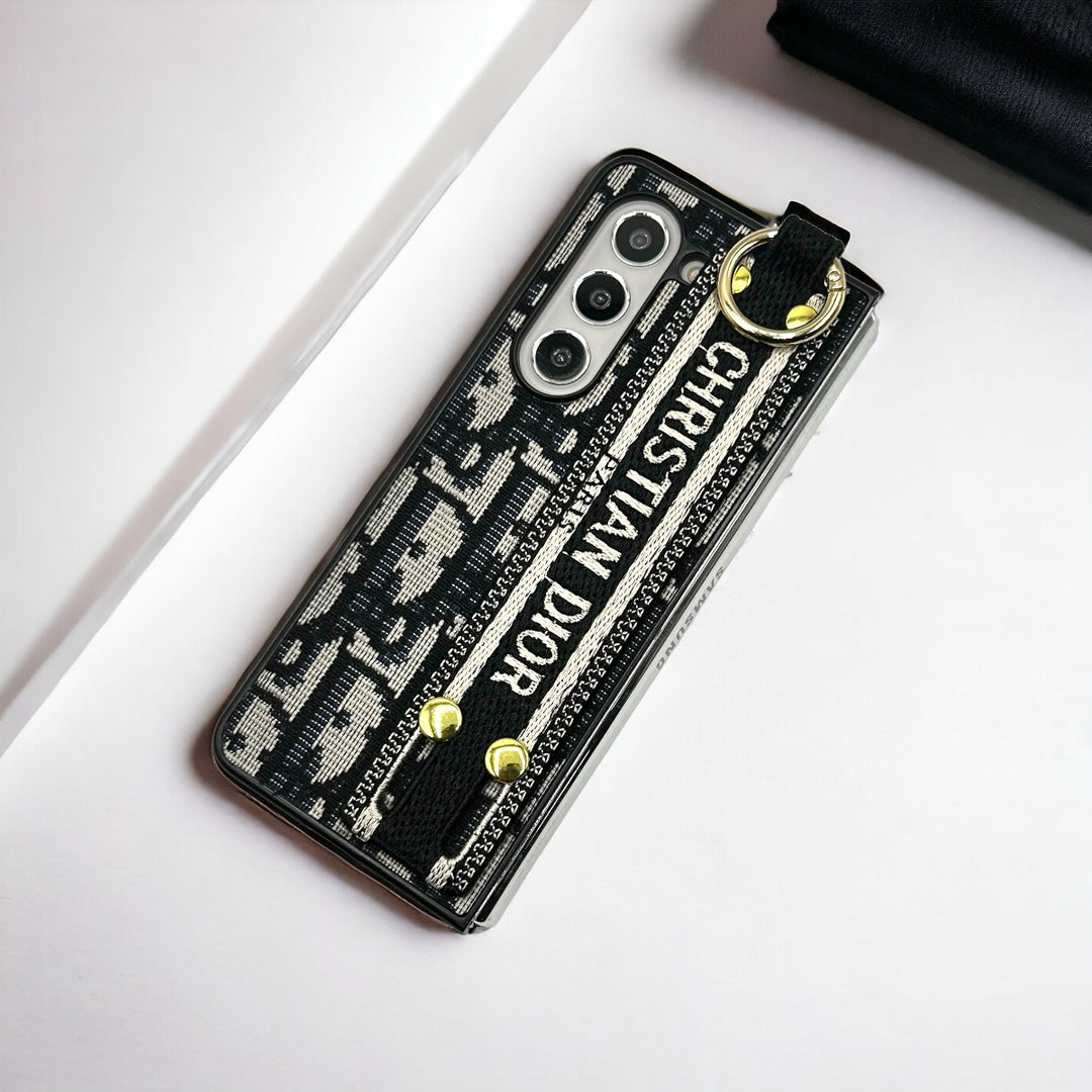 Luxury Brand C Belt Embroidery Case For Samsung Z Fold