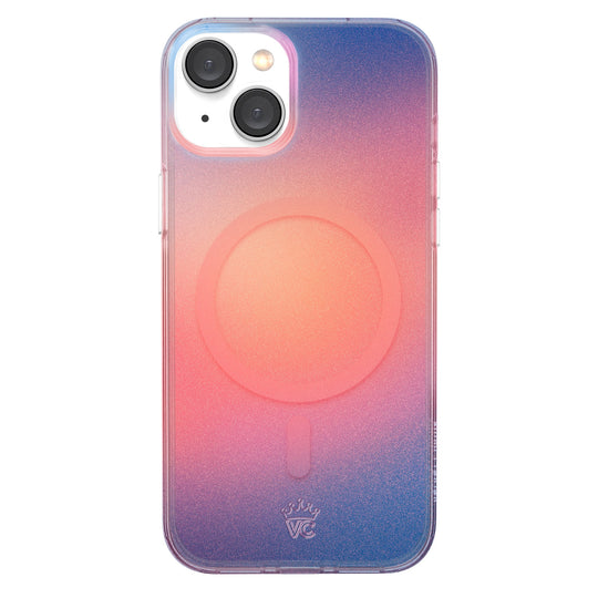 Sunset Glow Aura iPhone Case – Aesthetic Shockproof Phone Cover