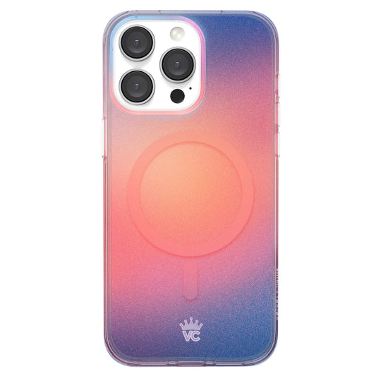 Sunset Glow Aura iPhone Case – Aesthetic Shockproof Phone Cover