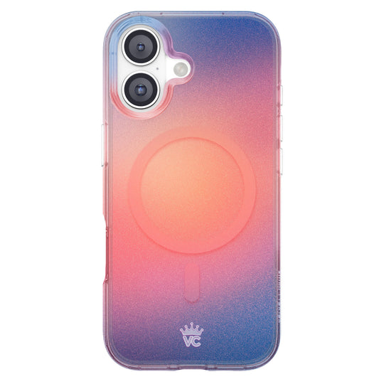 Sunset Glow Aura iPhone Case – Aesthetic Shockproof Phone Cover