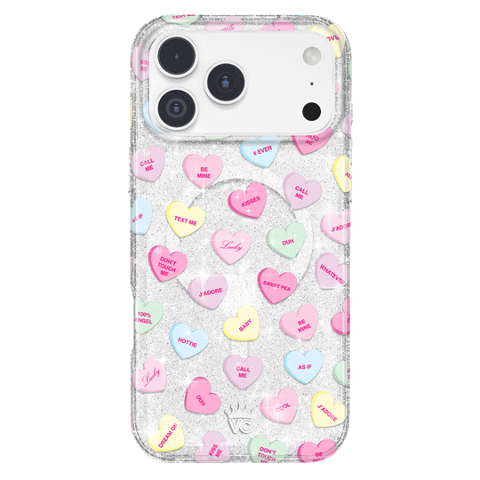 Sweet Hearts Glitter iPhone Case – Stylish Slim Phone Cover