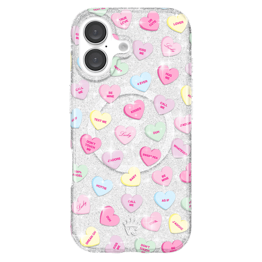 Sweet Hearts Glitter iPhone Case – Stylish Slim Phone Cover