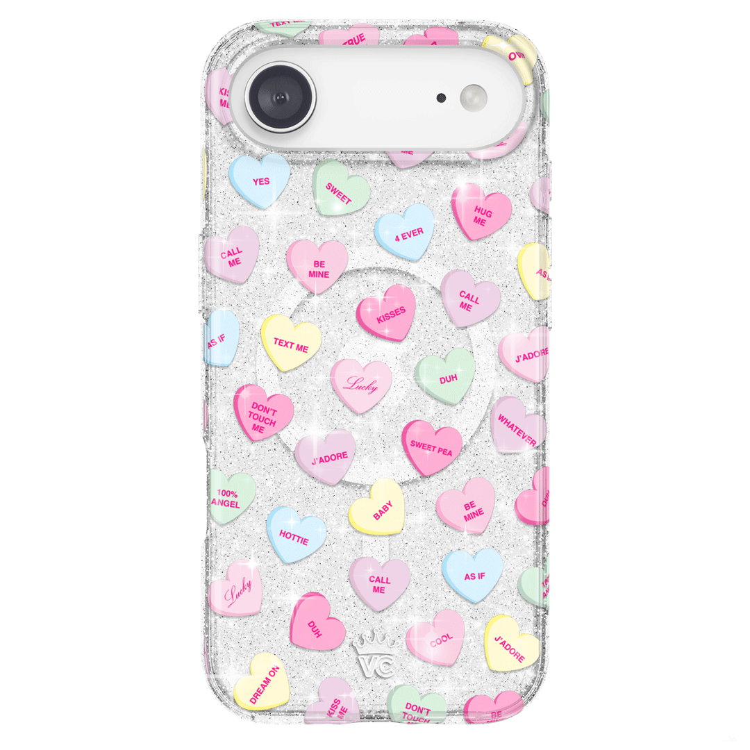Sweet Hearts Glitter iPhone Case – Stylish Slim Phone Cover