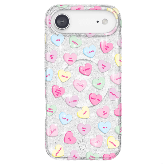 Sweet Hearts Glitter iPhone Case – Stylish Slim Phone Cover