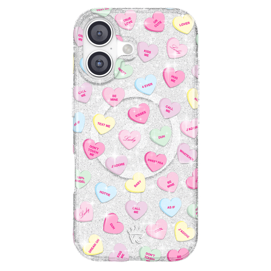 Sweet Hearts Glitter iPhone Case – Stylish Slim Phone Cover