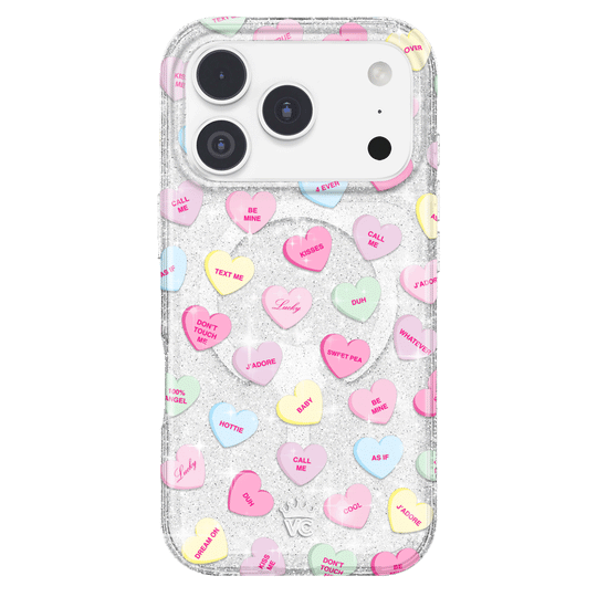 Sweet Hearts Glitter iPhone Case – Stylish Slim Phone Cover
