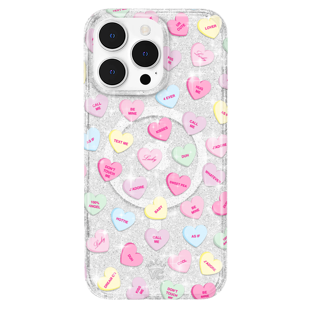 Sweet Hearts Glitter iPhone Case – Stylish Slim Phone Cover