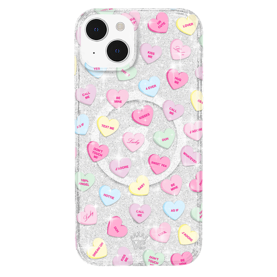 Sweet Hearts Glitter iPhone Case – Stylish Slim Phone Cover