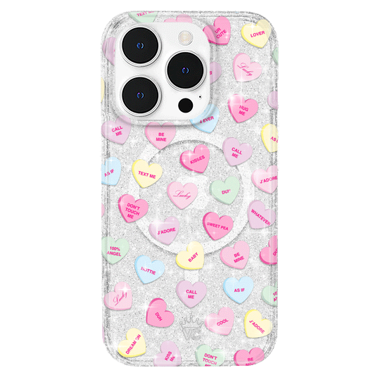 Sweet Hearts Glitter iPhone Case – Stylish Slim Phone Cover
