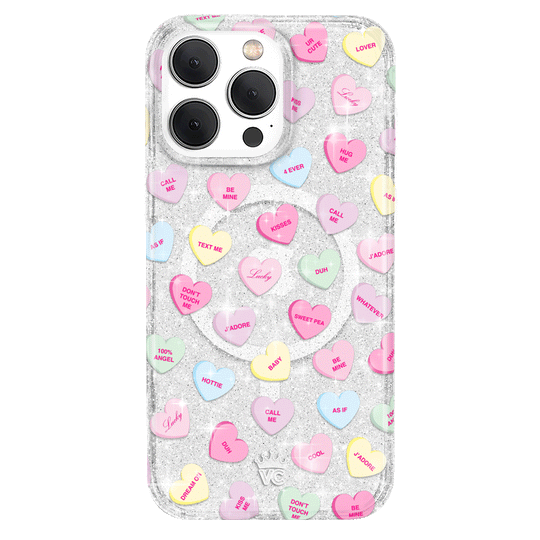 Sweet Hearts Glitter iPhone Case – Stylish Slim Phone Cover