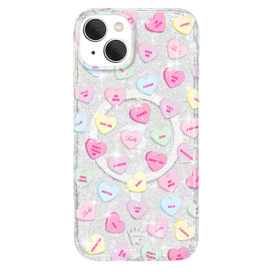 Sweet Hearts Glitter iPhone Case – Stylish Slim Phone Cover